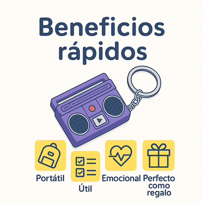 Llavero Grabadora de Voz – Recordatorio Personal